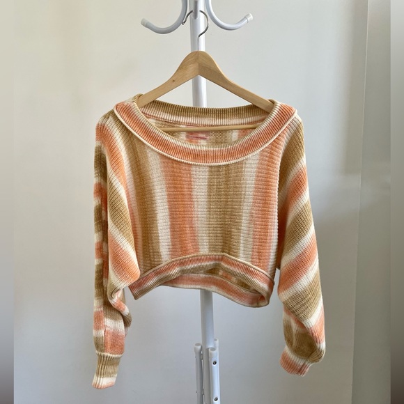 Urban Outfitters Cropped Striped Sweater - Picture 1 of 4
